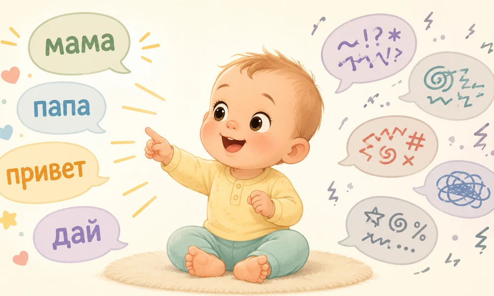 Младенец отличает речь от шума