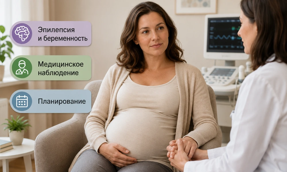 Беременная женщина с судорогой
