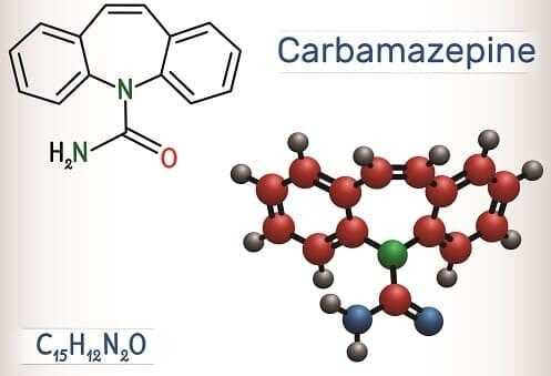 Молекула карбамазепина – лекарства от боли при неврите