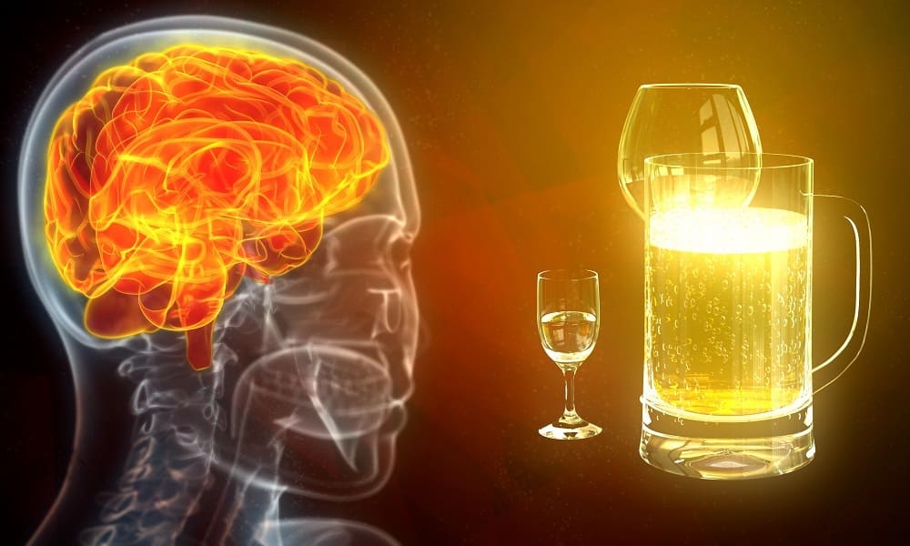 Действие спиртного на мозг