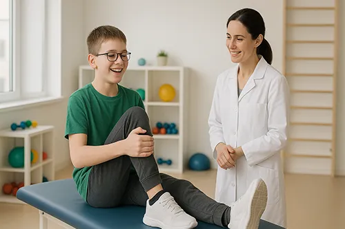 ЛФК на растяжку подросшим детям при ДЦП