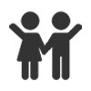 Иконка Дети графитовая