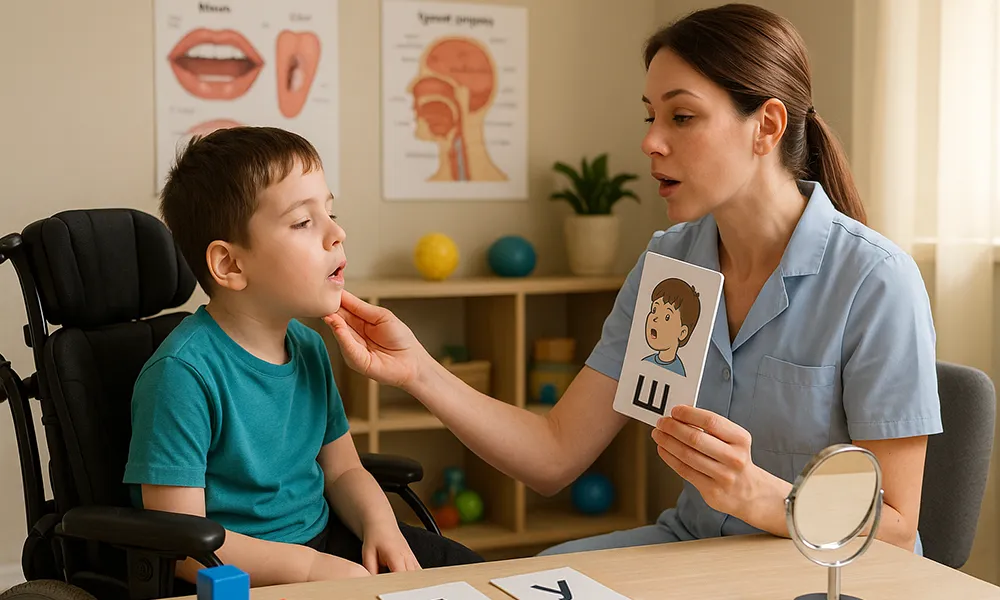 Особенности логопедической работы при ДЦП