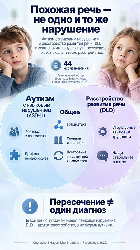 Что показал обзор 44 исследований об аутизме и расстройстве развития речи у детей (моб)
